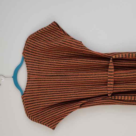 Zara Sparkly Striped Dress - Picture 6 of 8